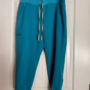 Figs Teal Large Petite Zamora Joggers